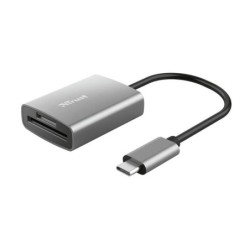 Trust Dalyx Lector de Tarjetas USB-C - SD, MicroSD - Aluminio