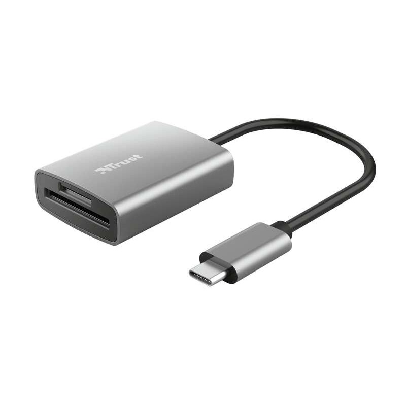 Lettore di schede Trust Dalyx USB-C - SD, MicroSD - Alluminio Lettore di schede Trust Dalyx USB-C - SD, MicroSD - Alluminio