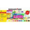 Staedtler 2430 Pack de 12 Tizas Pastel Suave - Exelentes para Mezclar Colores - Resistencia a la Luminosidad - Colores Surtidos