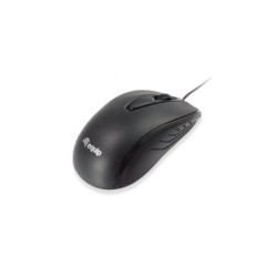 Equip Raton Compacto USB 1000dpi - 3 Botones - Uso Ambidiestro - Cable de 1.35m - Color Negro