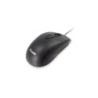 Equipaggia mouse USB compatto 1000 dpi - 3 pulsanti - Uso ambidestro - Cavo da 1,35 m - Colore nero