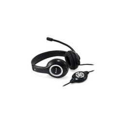 Equipaggia le cuffie con microfono USB - Controllo volume - Nero