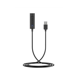Equipaggia l'adattatore audio USB-A maschio a femmina da 3,5 mm - Controllo volume - Cavo da 0,46 m