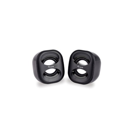 Equip Life Mini Altavoces USB 2.0 6W - Conector Jack 3.5mm - Control en Cable - Color Negro