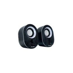 Equip Life Altavoces 2.0 USB 6W - Conector Jack 3,5 mm - Control en Altavoz - Color Negro/Blanco