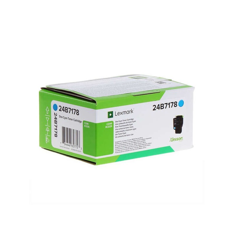 Lexmark C2240/XC2235 Cyan Cartucho de Toner Original - 24B7178
