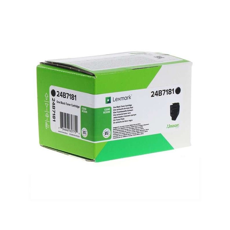 Cartuccia toner nero originale Lexmark C2240/XC2235 - 24B7181