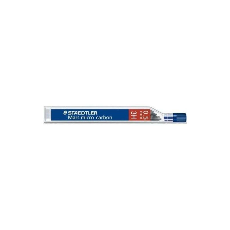 Staedtler Mars Micro Carbon 250 Tubo de 12 Minas de Grafito - Dureza 3H - Trazo 0.5mm - Alta Resistencia Staedtler Mars Micro Carbon 250 Tubo de 12 Minas de Grafito - Dureza 3H - Trazo 0.5mm - Alta Resistencia
