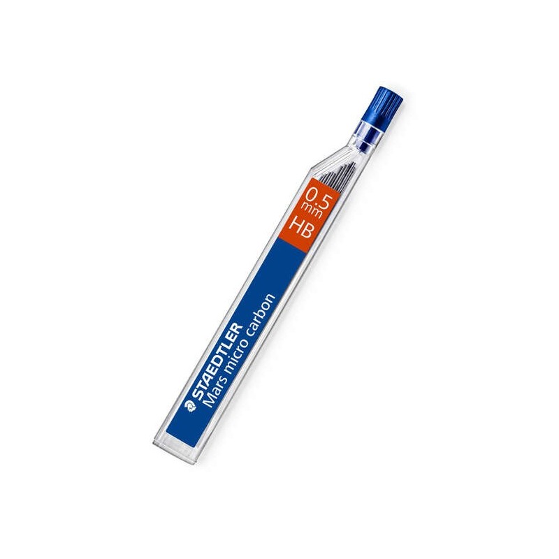 Staedtler Mars Micro Minas para Portaminas 0.5mm HB - Fuertes y Duraderas - Sin PVC - Apta para la Mayoria de Portaminas Staedtler Mars Micro Minas para Portaminas 0.5mm HB - Fuertes y Duraderas - Sin PVC - Apta para la Mayoria de Portaminas