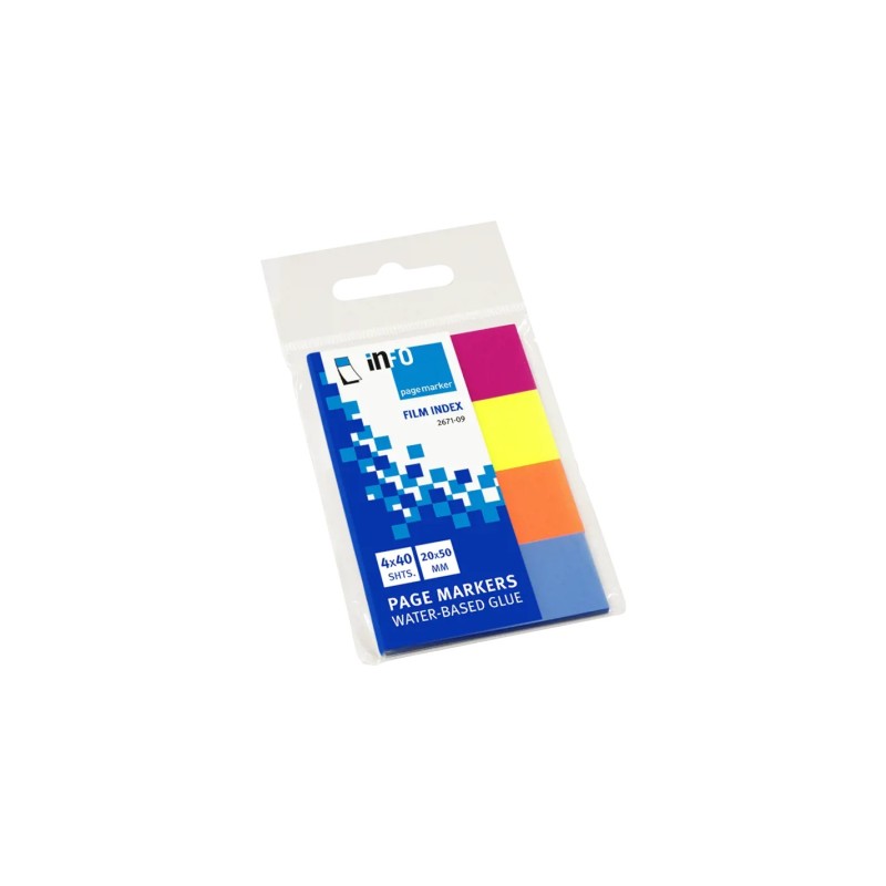 Global Notes inFO Confezione da 4 blocchi da 40 segnalibri pagina 50 x 20 mm - Colori giallo, arancione, blu e rosa Global Notes inFO Confezione da 4 blocchi da 40 segnalibri pagina 50 x 20 mm - Colori giallo, arancione, blu e rosa