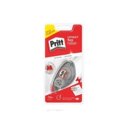 Nastro correttore Pritt Roller Compact Flex 4,2 mm x 10 m - Punta flessibile - Correzione fluida e pulita - Correzione bidirezio