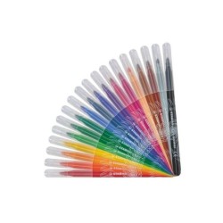 Stabilo Power Pack de 18 Rotuladores de Colores - Punta Media de 2mm - Tinta Lavable - Capuchon Ventilado - Colores Surtidos