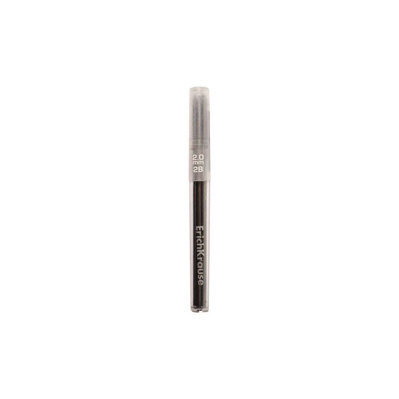 Erichkrause Set de 5 Minas de Recambio Draft para Portaminas - 2.0 mm - 2B - Color Negro