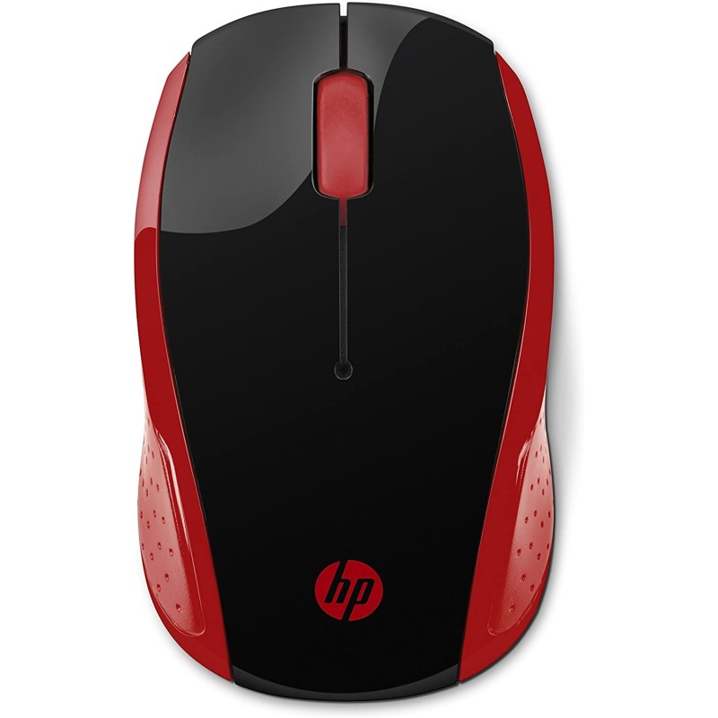 Mouse USB wireless HP 200 1000 dpi - 3 pulsanti - Uso ambidestro - Colore Nero/Rosso Mouse USB wireless HP 200 1000 dpi - 3 pulsanti - Uso ambidestro - Colore Nero/Rosso