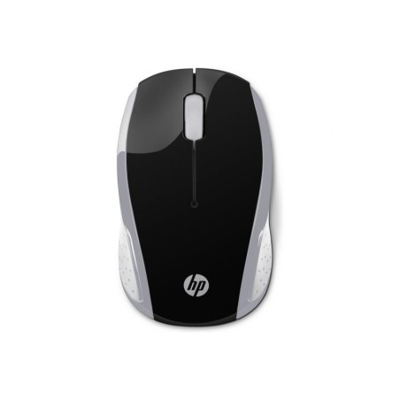 HP 200 Raton Inalambrico USB 1000dpi - 3 Botones - Uso Ambidiestro - Color Negro/Plata