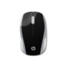 HP 200 Raton Inalambrico USB 1000dpi - 3 Botones - Uso Ambidiestro - Color Negro/Plata