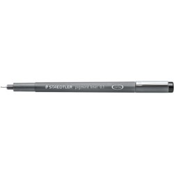 Staedtler Pigment Liner 308 Pennarello calibrato - Tratto 0,1 mm - Asciugatura rapida - Colore nero 10pz 10pz