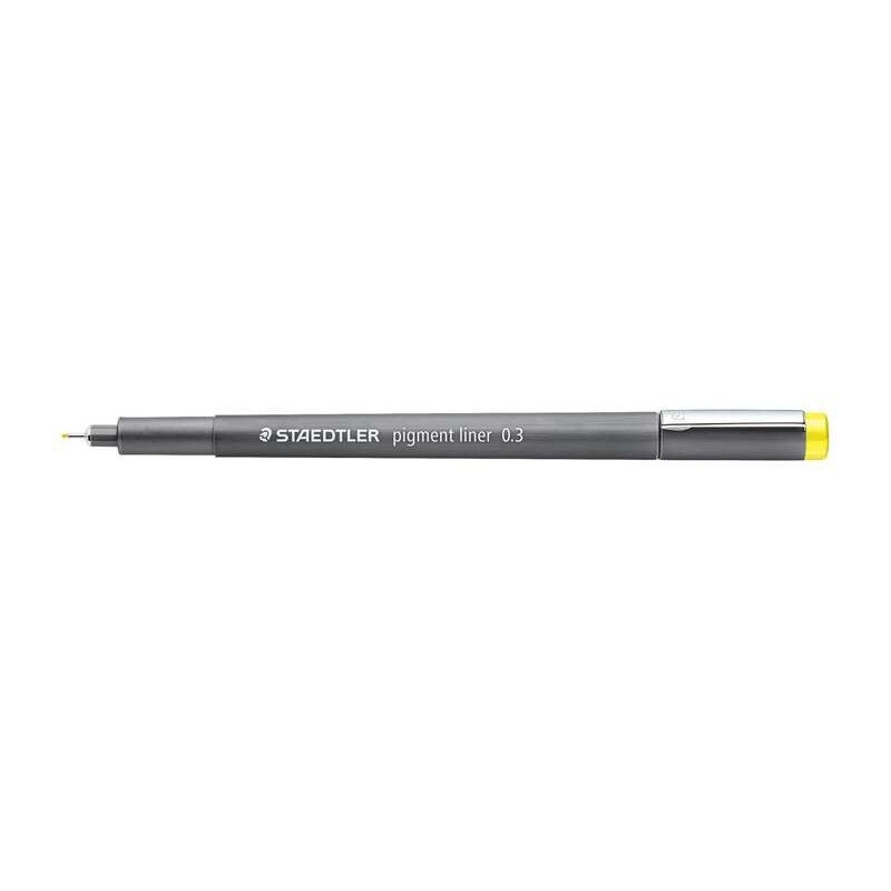 Staedtler Pigment Liner 308 Rotulador Calibrado - Trazo 0.3mm - Secado Rapido - Color Amarillo Staedtler Pigment Liner 308 Rotulador Calibrado - Trazo 0.3mm - Secado Rapido - Color Amarillo