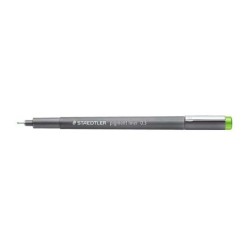 Staedtler Pigment Liner 308 Pennarello calibrato - Tratto 0,3 mm - Asciugatura rapida - Colore verde chiaro 10pz 10pz