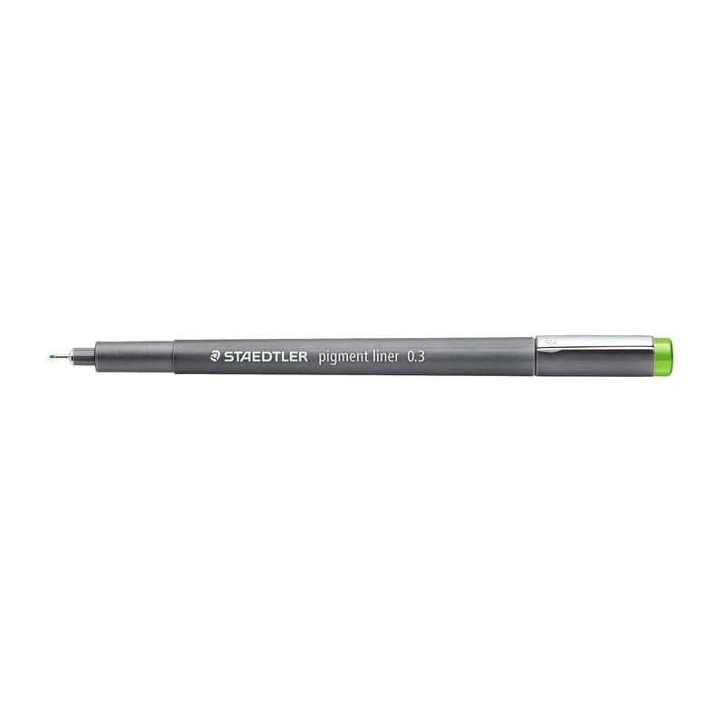 Staedtler Pigment Liner 308 Pennarello calibrato - Tratto 0,3 mm - Asciugatura rapida - Colore verde chiaro 10pz 10pz Staedtler Pigment Liner 308 Pennarello calibrato - Tratto 0,3 mm - Asciugatura rapida - Colore verde chiaro 10pz 10pz