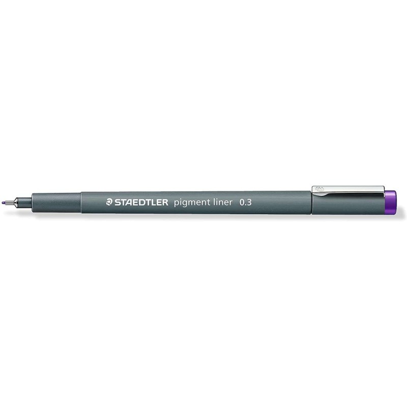 Staedtler Pigment Liner 308 Pennarello calibrato - Tratto 0,3 mm - Asciugatura rapida - Colore viola 10pz 10pz Staedtler Pigment Liner 308 Pennarello calibrato - Tratto 0,3 mm - Asciugatura rapida - Colore viola 10pz 10pz