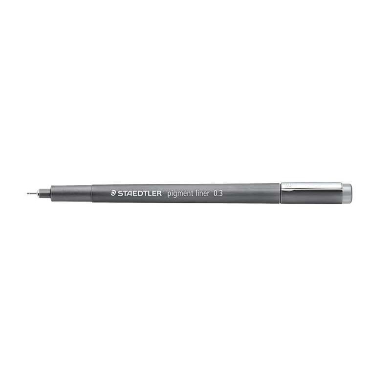 Staedtler Pigment Liner 308 Pennarello calibrato - Tratto 0,3 mm - Asciugatura rapida - Colore grigio 10pz 10pz Staedtler Pigment Liner 308 Pennarello calibrato - Tratto 0,3 mm - Asciugatura rapida - Colore grigio 10pz 10pz