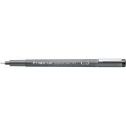 Staedtler Pigment Liner 308 Pennarello calibrato - Tratto 0,3 mm - Asciugatura rapida - Colore nero 10pz 10pz