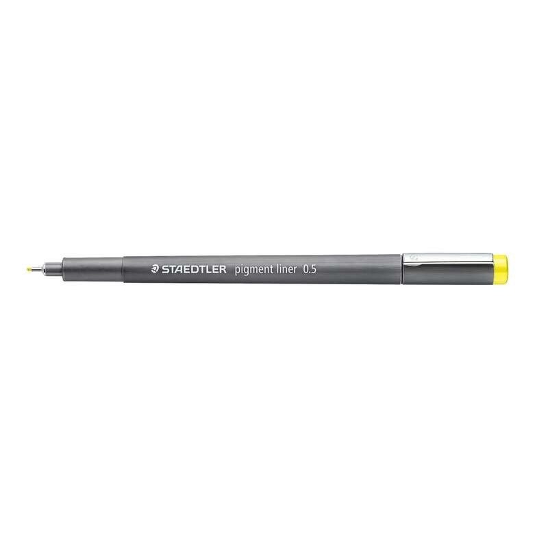 Staedtler Pigment Liner 308 Rotulador Calibrado - Trazo 0.5mm - Secado Rapido - Color Amarillo Staedtler Pigment Liner 308 Rotulador Calibrado - Trazo 0.5mm - Secado Rapido - Color Amarillo
