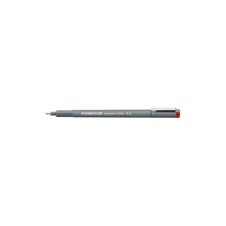 Staedtler Pigment Liner 308 Rotulador Calibrado - Trazo 0.5mm - Secado Rapido - Color Rojo