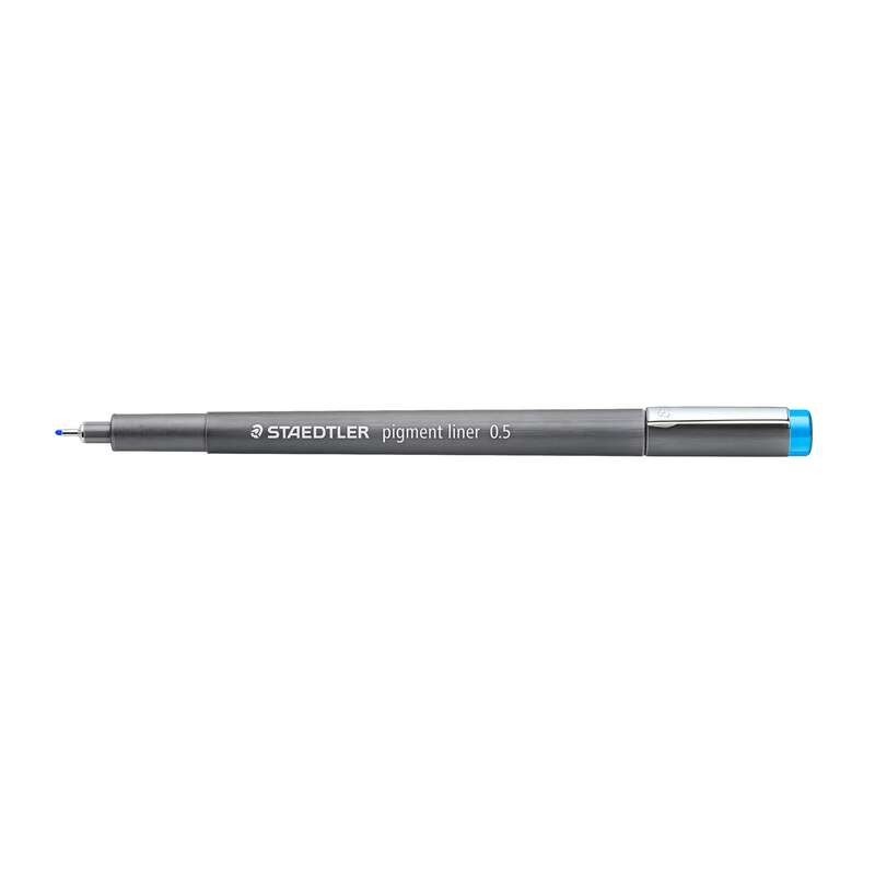 Staedtler Pigment Liner 308 Rotulador Calibrado - Trazo 0.5mm - Secado Rapido - Color Azul Claro Staedtler Pigment Liner 308 Rotulador Calibrado - Trazo 0.5mm - Secado Rapido - Color Azul Claro