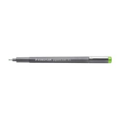 Staedtler Pigment Liner 308 Pennarello calibrato - Tratto 0,5 mm - Asciugatura rapida - Colore verde chiaro 10pz 10pz