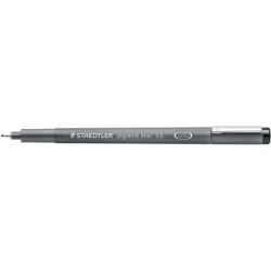 Staedtler Pigment Liner 308 Pennarello calibrato - Tratto 0,6 mm - Asciugatura rapida - Colore nero 10pz 10pz