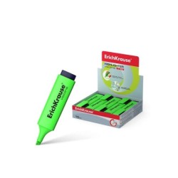 Erichkrause Visioline V-20 - Marcador de Texto con Punta Biselada - Tinta Fluorescente a Base de Agua - Color Verde