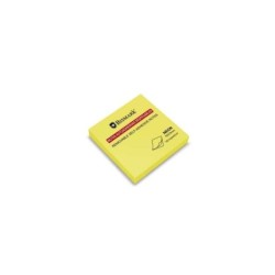 Bismark Bloc de 100 Notas Adhesivas 76x76mm - Color Amarillo Neon
