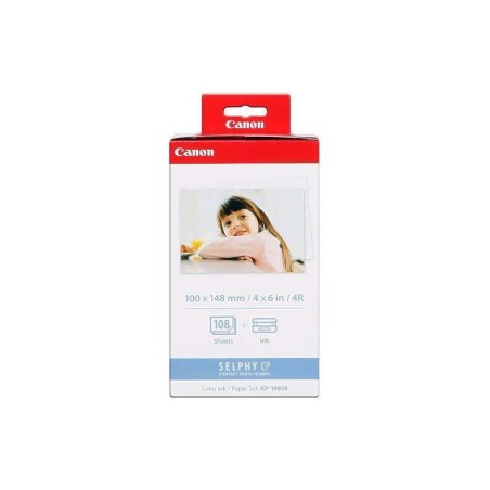 Canon KP-108IN Value Pack di inchiostro originale - 108 fogli di carta fotografica 100 x 148 mm - 3115B001