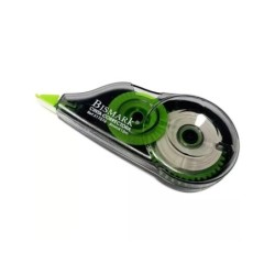 Bismark Cinta Correctora 5mm x 12m - Cuerpo Transparente - Forma Ergonomica