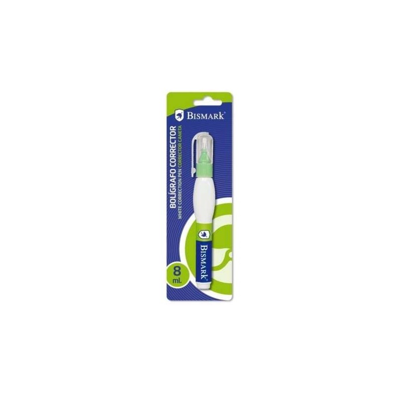 Bismark Boligrafo Corrector 8ml - Punta Metalica Fina - Alta Precision - Diseño Ergonomico Bismark Boligrafo Corrector 8ml - Punta Metalica Fina - Alta Precision - Diseño Ergonomico