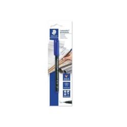 Pennarello indelebile Staedtler Lumocolor 318 - Tratto circa 0,6 mm - Asciugatura rapida - Colore blu