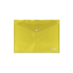 Ingraf Sobre con Cierre de Broche - Polipropileno - Tamaño A4 - Color Amarillo