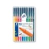 Staedtler Triplus Color 323 Confezione da 10 pennarelli a punta fine - Tratto circa 1 mm - Inchiostro a base acqua - Colori asso