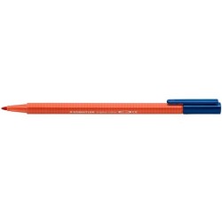 Staedtler Triplus Color 323 Pennarello Punta Fine - Tratto Circa 1 mm - Inchiostro a Base Acqua - Colore Rosso Scarlatto 10pz 10