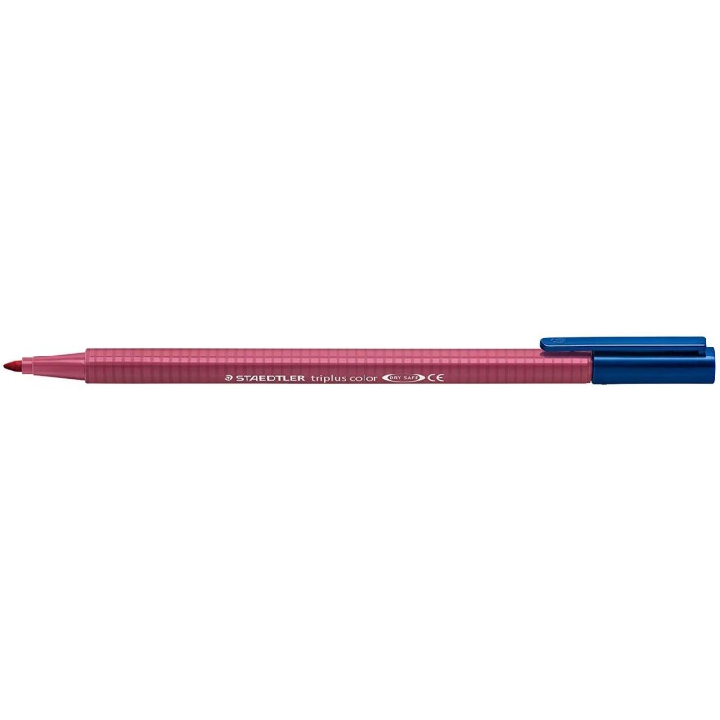 Staedtler Triplus Color 323 Pennarello Punta Fine - Tratto 1 mm Circa - Inchiostro a Base Acqua - Colore Malva 10pz 10pz