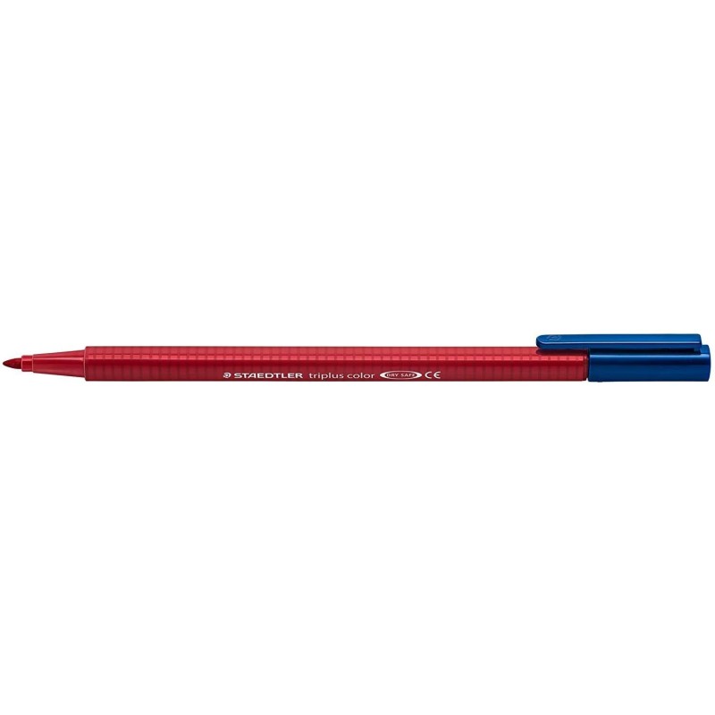 Staedtler Triplus Color 323 Rotulador de Punta Fina - Trazo 1mm Aprox - Tinta Base de Agua - Color Rojo Carmin Staedtler Triplus Color 323 Rotulador de Punta Fina - Trazo 1mm Aprox - Tinta Base de Agua - Color Rojo Carmin