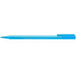 Staedtler Triplus Color 323 Pennarello Punta Fine - Tratto 1 mm Circa - Inchiostro a Base Acqua - Colore Blu Neon 10pz 10pz