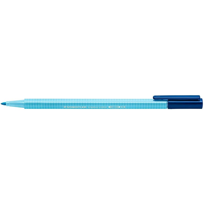 Staedtler Triplus Color 323 Rotulador de Punta Fina - Trazo 1mm Aprox - Tinta Base de Agua - Color Azul Agua Staedtler Triplus Color 323 Rotulador de Punta Fina - Trazo 1mm Aprox - Tinta Base de Agua - Color Azul Agua