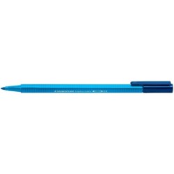 Staedtler Triplus Color 323 Pennarello Punta Fine - Tratto Circa 1 mm - Inchiostro a Base Acqua - Colore Blu Cobalto 10pz 10pz