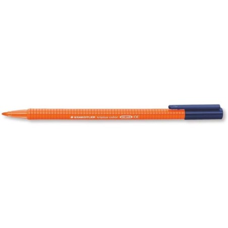 Staedtler Triplus Color 323 Pennarello Punta Fine - Tratto 1 mm Circa - Inchiostro a Base Acqua - Colore Arancione 10pz 10pz