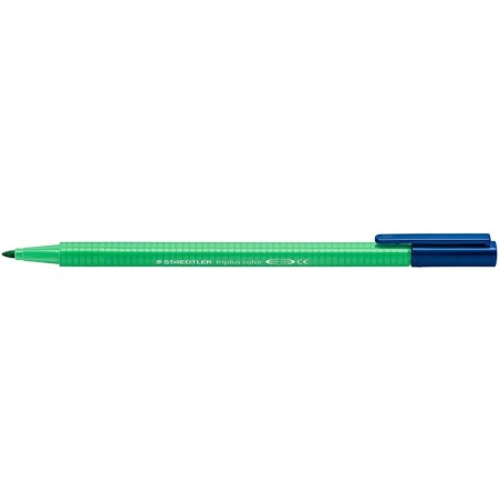 Staedtler Triplus Color 323 Pennarello Punta Fine - Tratto 1 mm Circa - Inchiostro a Base Acqua - Colore Verde Pallido 10pz 10pz