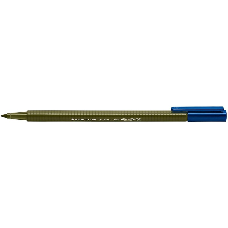 Staedtler Triplus Color 323 Rotulador de Punta Fina - Trazo 1mm Aprox - Tinta Base de Agua - Color Verde Oliva Staedtler Triplus Color 323 Rotulador de Punta Fina - Trazo 1mm Aprox - Tinta Base de Agua - Color Verde Oliva