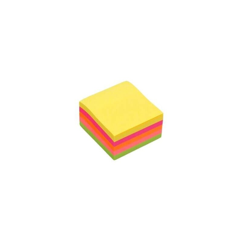 Bismark Confezione da 450 foglietti adesivi 76x76 mm - Colori neon assortiti Bismark Confezione da 450 foglietti adesivi 76x76 mm - Colori neon assortiti